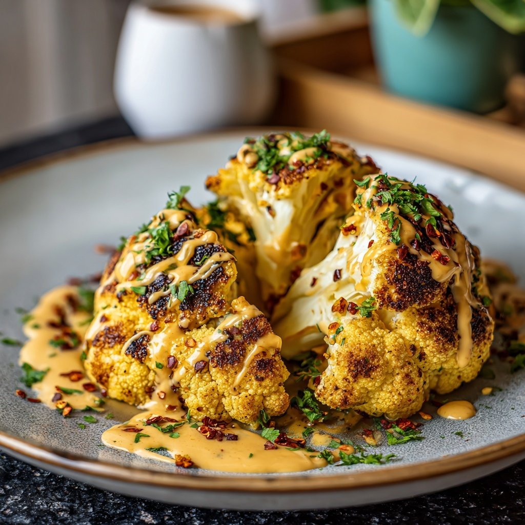Blumenkohl mit Senfsauce