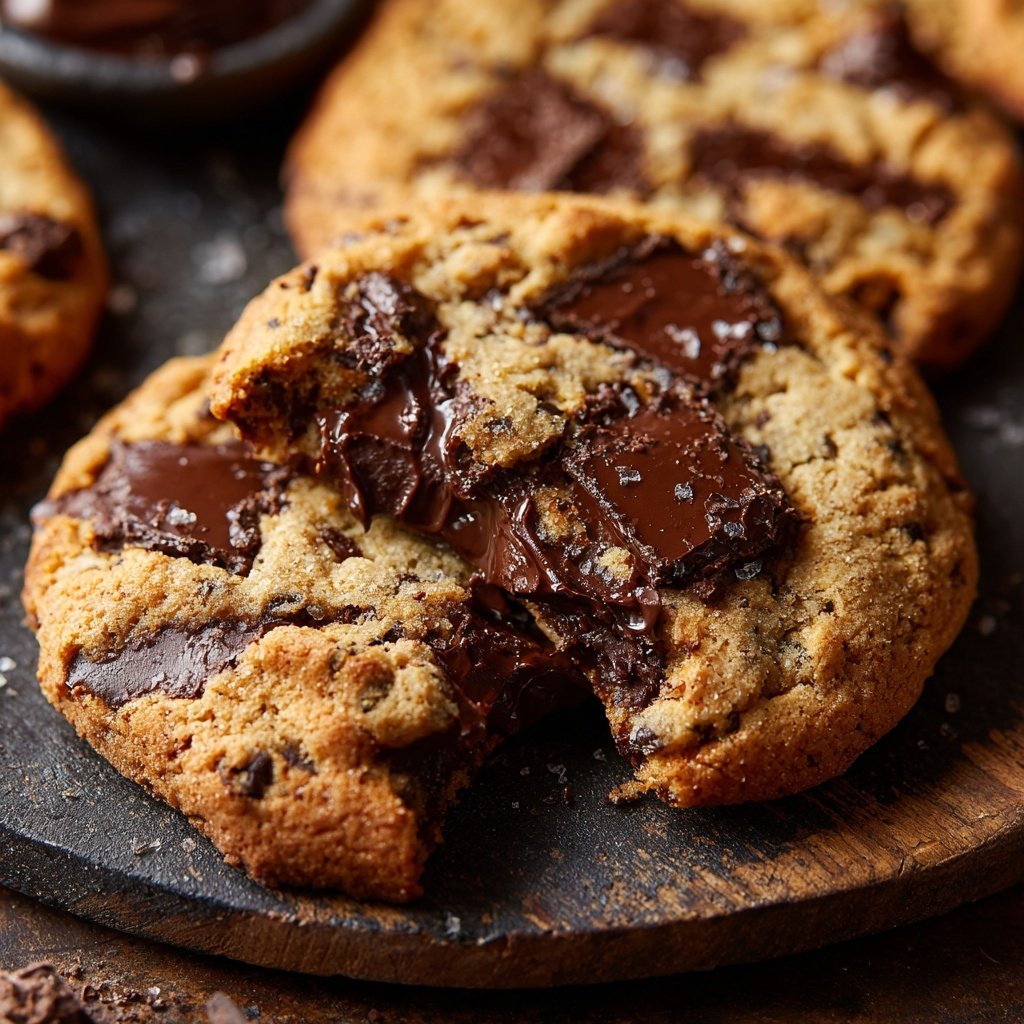 Cookies mit dunkler Schokolade
