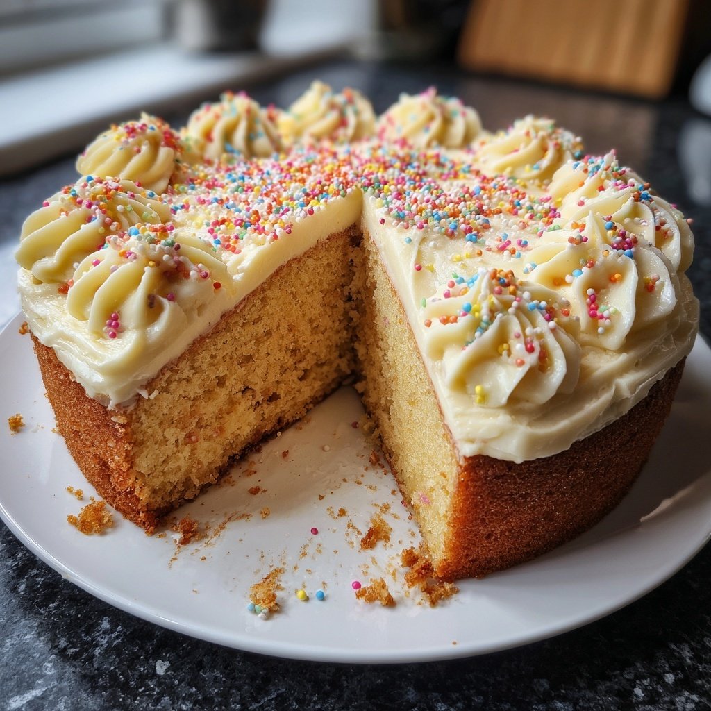 Geburtstagskuchen mit Buttercreme