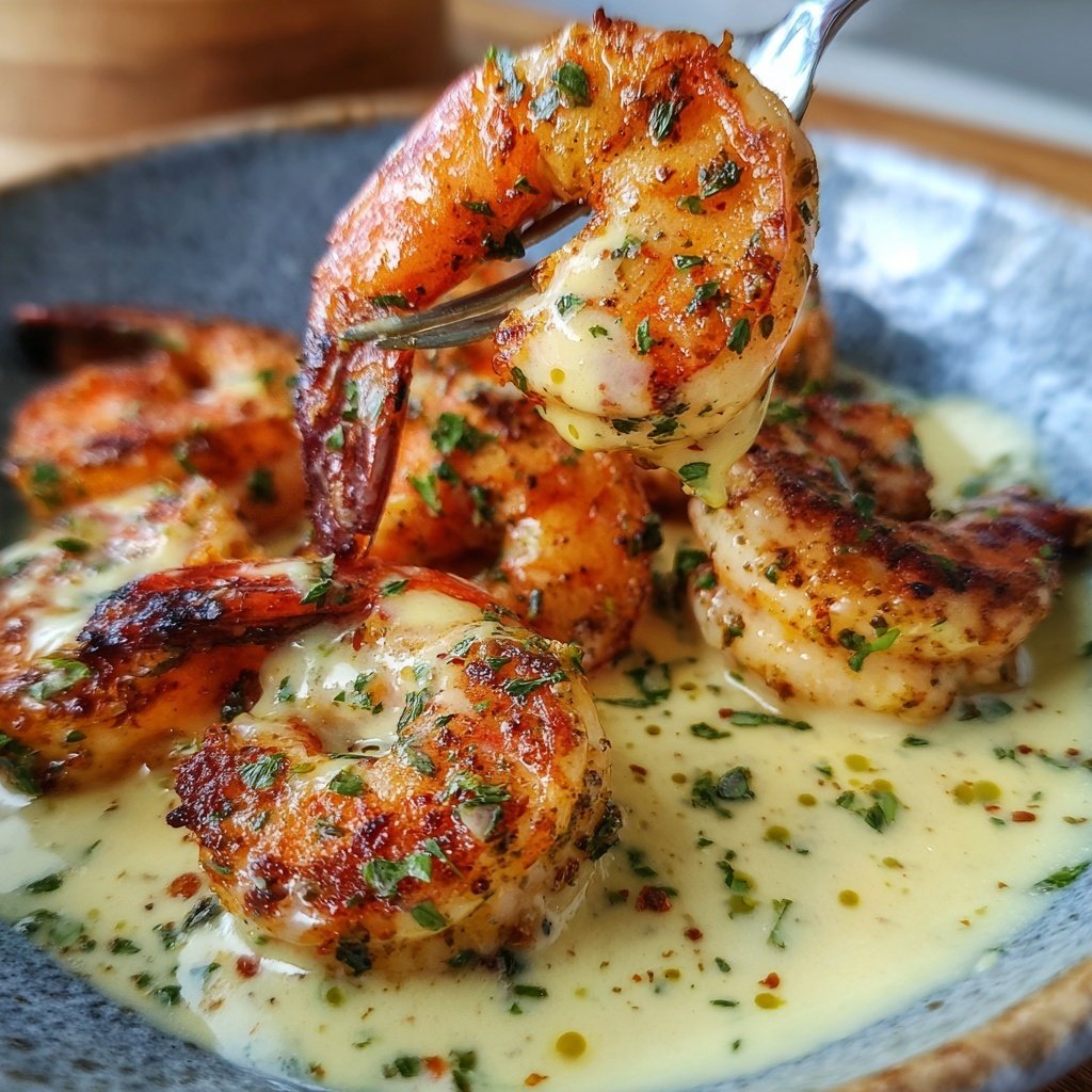 Garnelen mit Proseccosauce