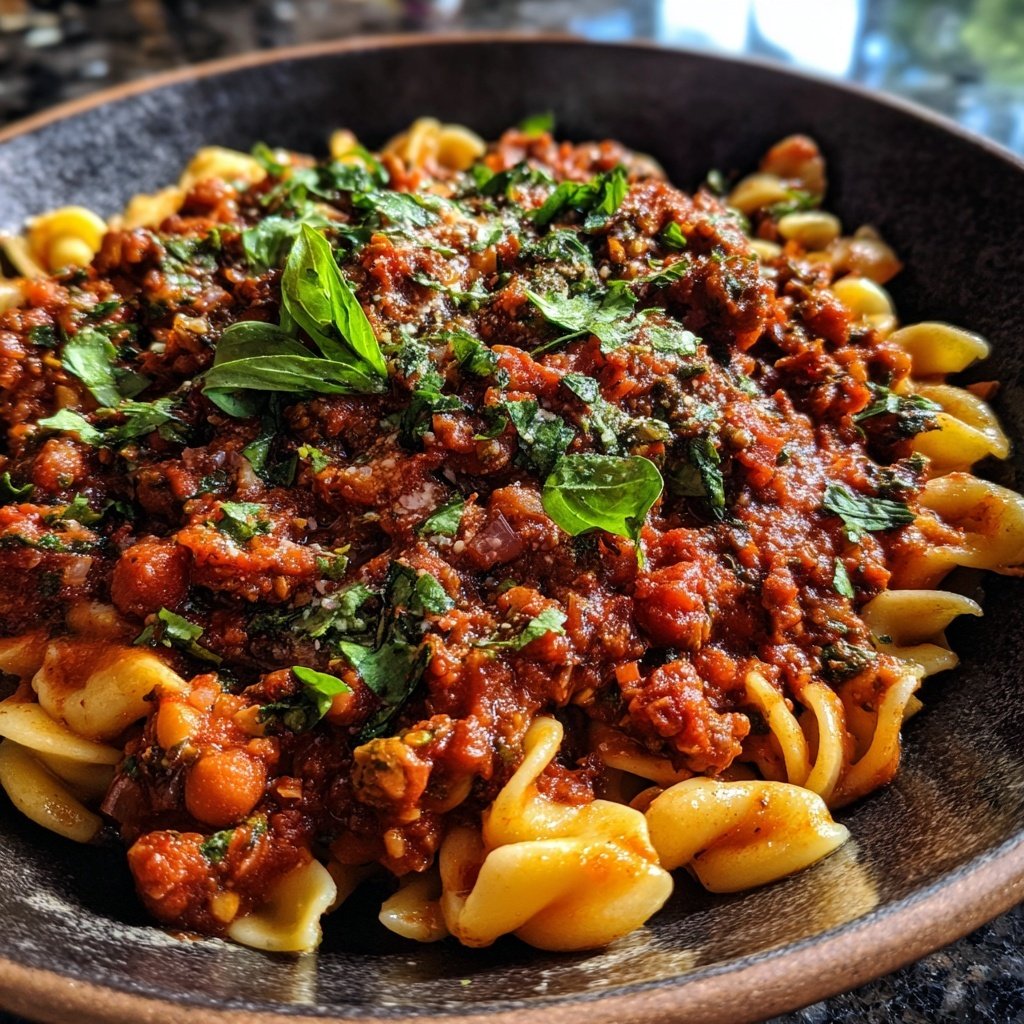 Kichererbsen-Bolognese
