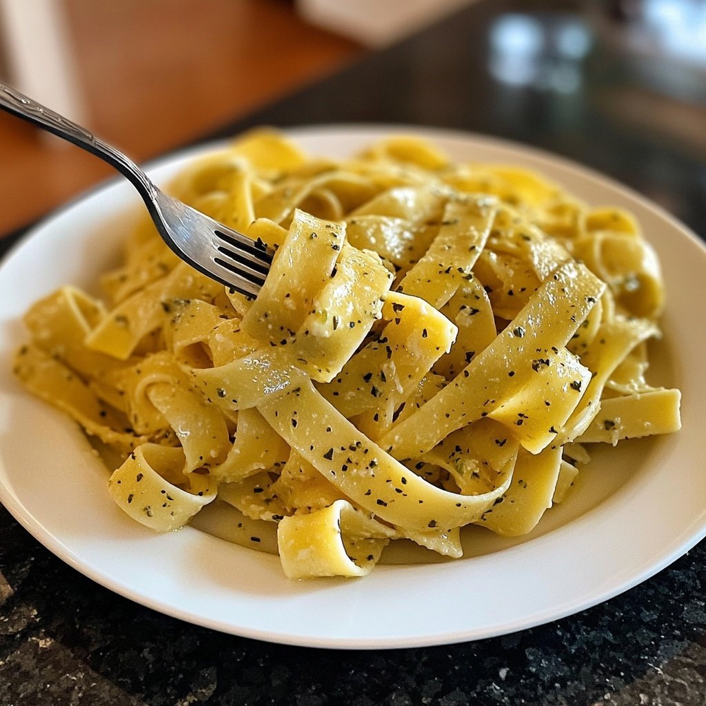 Tagliatelle mit Kräuterbutter