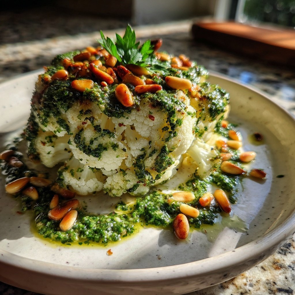 Blumenkohl mit Petersilienpesto
